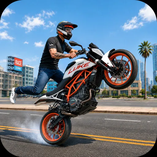 Moto Bike Stunt Wheelie Game