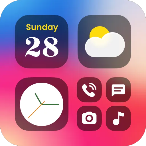 Color Widgets, Theme: iWidgets