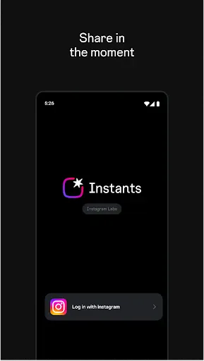 Instants, an Instagram app screenshot