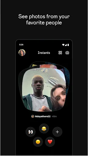 Instants, an Instagram app screenshot