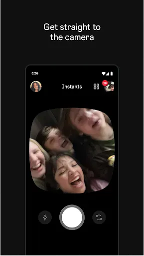 Instants, an Instagram app screenshot