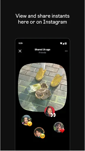 Instants, an Instagram app screenshot