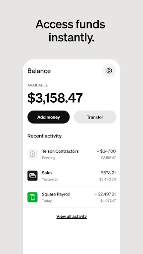 Square Point of Sale: Payment screenshot