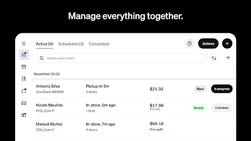 Square Point of Sale: Payment screenshot