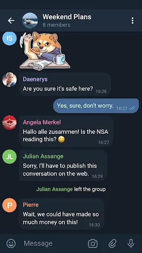 Telegram X screenshot