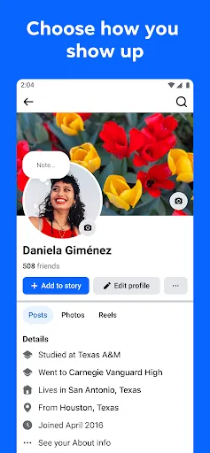 Facebook screenshot