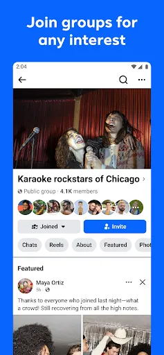Facebook screenshot