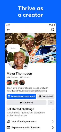 Facebook screenshot