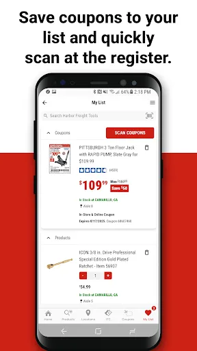 Harbor Freight Tools screenshot