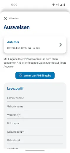 AusweisApp Bund screenshot