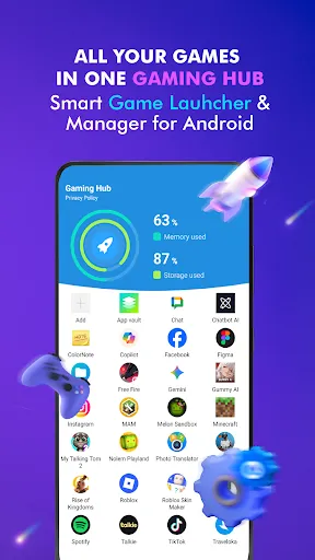 Gaming Hub: Game Launcher App screenshot