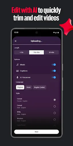 YouTube Create screenshot