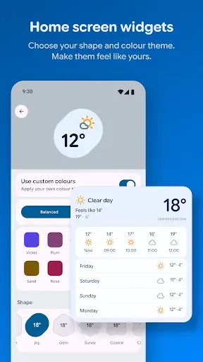 Gradient Weather screenshot