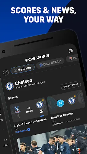 CBS Sports: Live Scores & News screenshot