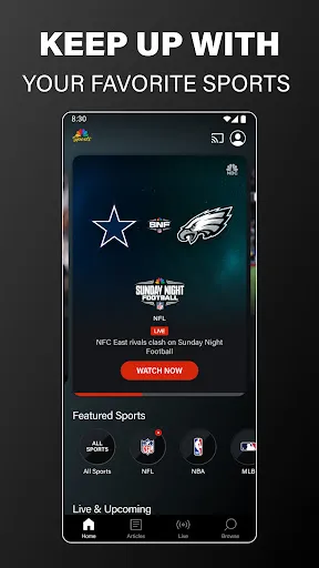 NBC Sports screenshot