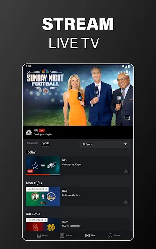 NBC Sports screenshot