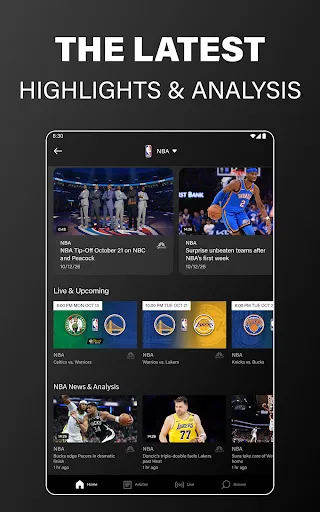NBC Sports screenshot