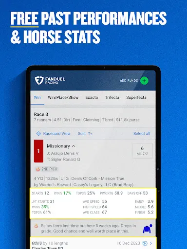 FanDuel Racing - Bet on Horses screenshot
