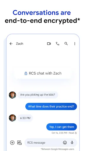Google Messages screenshot