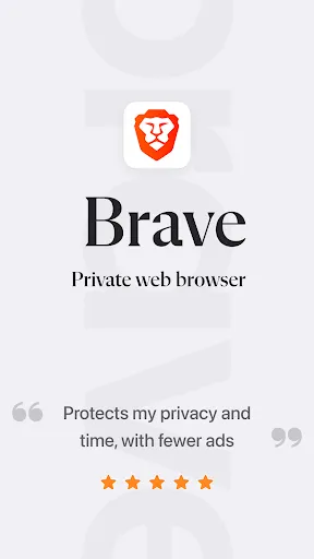 Brave Private Web Browser, VPN screenshot