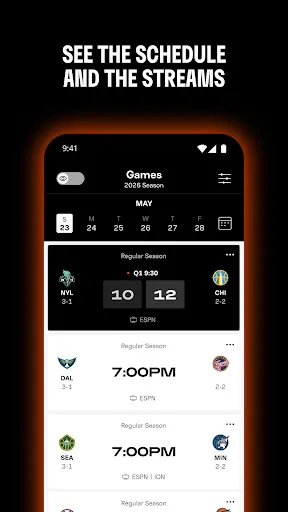 WNBA - Live Games & Scores screenshot