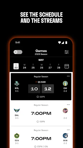 WNBA - Live Games & Scores screenshot