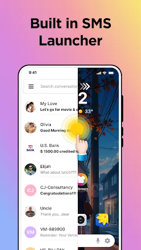 Messages: SMS, Messenger Home screenshot