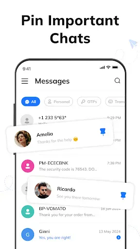Messages: Text SMS Home App screenshot
