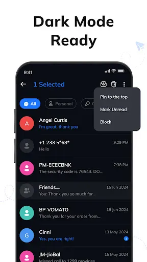 Messages: Text SMS Home App screenshot