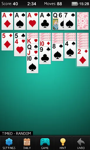 Solitaire screenshot
