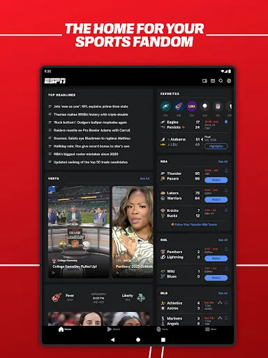 ESPN screenshot