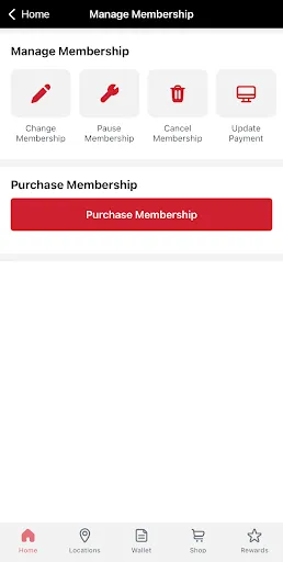 Club Car Wash Mobile App screenshot
