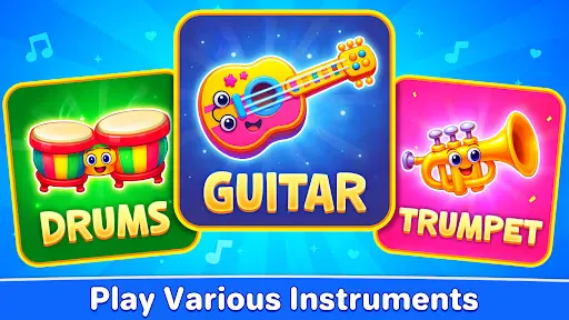 Kids Music: Piano, Xylo, Drums screenshot