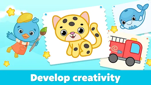 Coloring for Kids: Drawing 2-6 screenshot