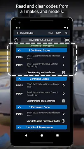 BlueDriver OBD2 Scan Tool screenshot