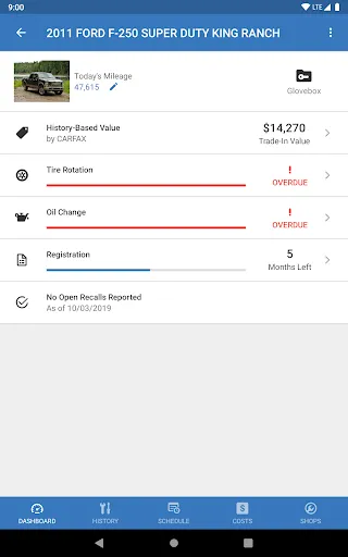 CARFAX Car Care App screenshot