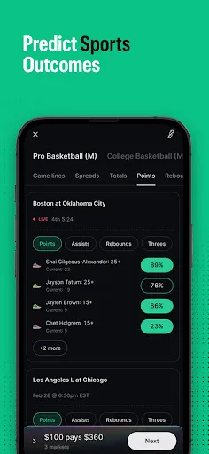 Kalshi: Trade News & Sports screenshot