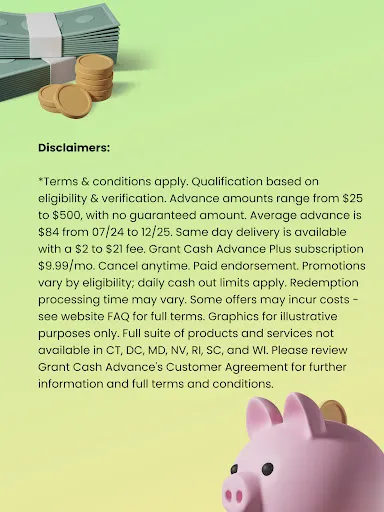 Grant Cash Advance screenshot