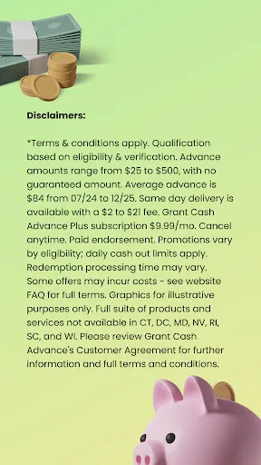 Grant Cash Advance screenshot