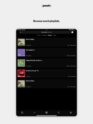 Posh – Create & Find Events screenshot