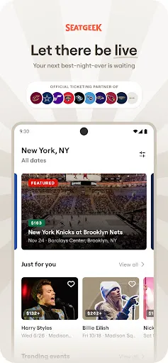 SeatGeek – Tickets to Events screenshot
