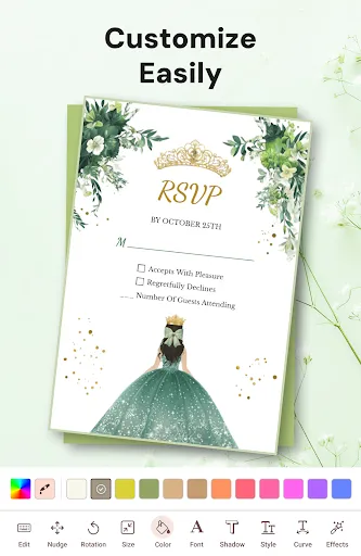 Invitation Maker & RSVP Cards screenshot
