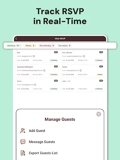 Invitation Maker & RSVP Cards screenshot
