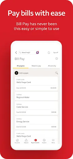Wells Fargo Mobile® screenshot
