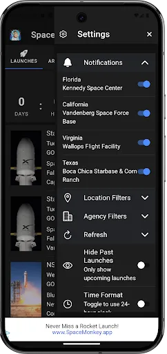 Space Launch Schedule screenshot