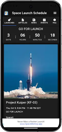 Space Launch Schedule screenshot