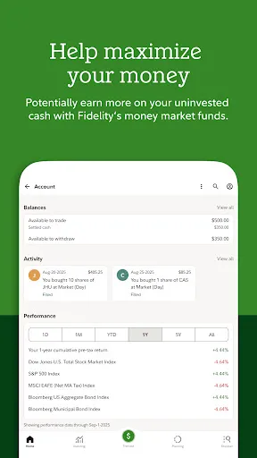 Fidelity Investments screenshot