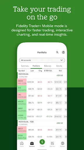 Fidelity Investments screenshot