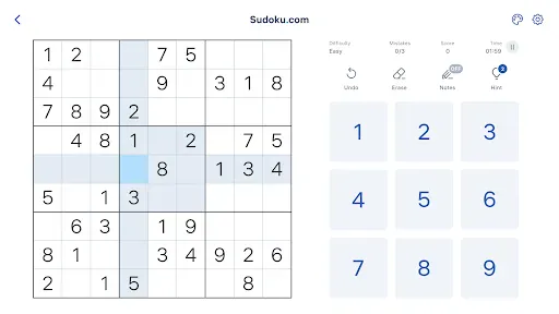 Sudoku.com - Classic Sudoku screenshot