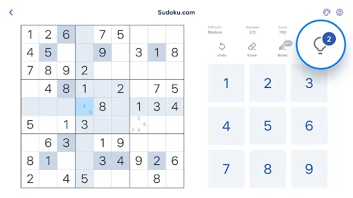 Sudoku.com - Classic Sudoku screenshot